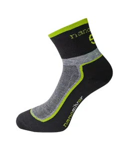 nanosilver Cyklo ponožky se stříbrem + Coolmax - L 43/46 - tmavé se zelenou