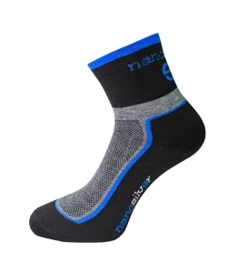 nanosilver Cyklo ponožky se stříbrem + Coolmax - M 39/42 - tmavé s modrou