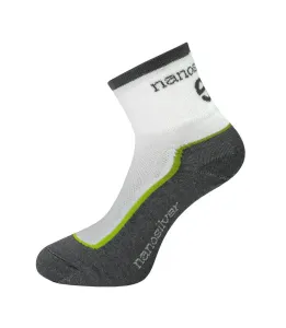 nanosilver Cyklo ponožky se stříbrem + Coolmax - S 35/38 - světlé se zelenou