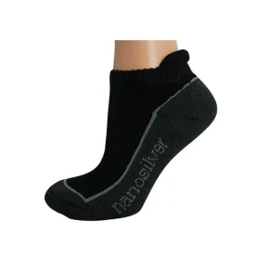 nanosilver Kotníkové ponožky nanosilver - S 35/38 - černé