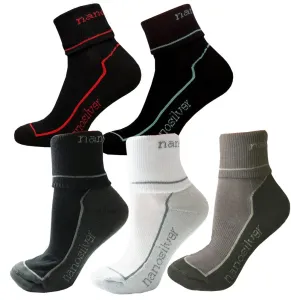 nanosilver 4+1 sada sportovní ohrnovací ponožky se stříbrem nanosilver