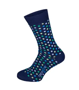 nanosilver Společenské ponožky s  barevnými puntíky - XL 47/49