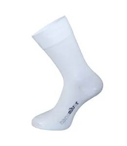 nanosilver Společenské ponožky se stříbrem nanosilver - L 43/46 - bílé