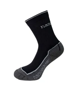 nanosilver Sportovní termo ponožky se stříbrem nanosilver - XL 47/49 - černé