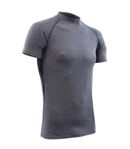 nanosilver Pánské triko s Merino vlnou, krátký rukáv - S - černé
