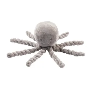NATTOU - První hračka pro miminka chobotnička PIU PIU Lapidou grey 0m +