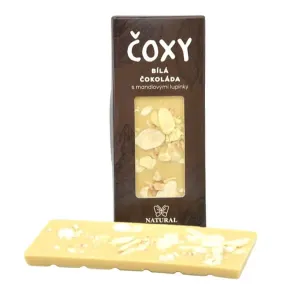 Natural Jihlava ČOXY bílá čokoláda s mandlovými lupínky a xylitolem 50g