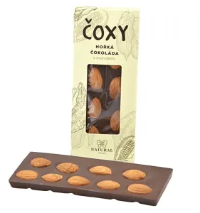 Natural Jihlava ČOXY hořká čokoláda s mandlemi a xylitolem 50g