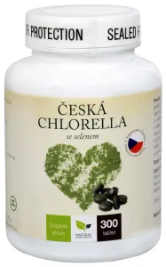 Natural Medicaments Česká chlorella se selenem 300 tbl