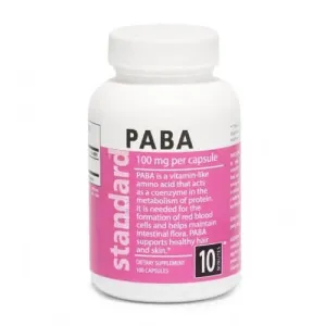 PABA - Kyselina para-aminobenzoová, 100 mg, 100 kapslí 