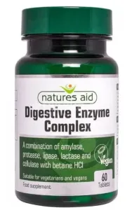 Natures Aid Trávící enzymy Complex s betainem HCl 100 mg 60 tablet