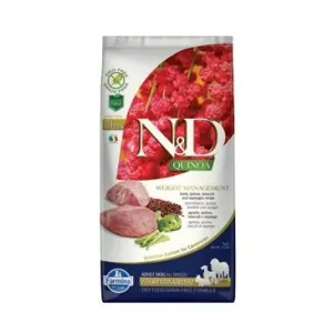 N&D GF Quinoa DOG Weight Mngmnt Lamb & Broccoli Adult All Breeds 7kg