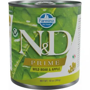N&D dog PRIME konz. ADULT boar/apple - 285g
