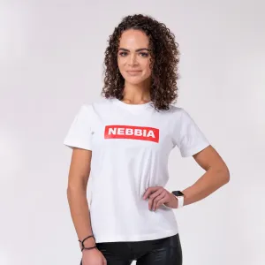 Dámské tričko Nebbia Basic 592  White  XS