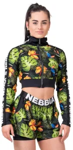 Dámská bunda Nebbia High-Energy Cropped Jacket 564  Jungle Green  XS