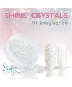 Prášok na nechty Shine crystal effect 01