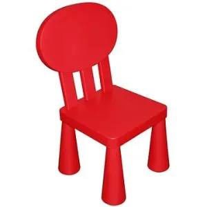 Dětská plastová židlička - červená
