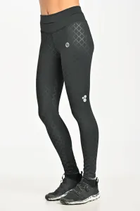 Nessi Sportswear Běžecké Legíny Regular s pásem PRO OSLPW-90 Shiny Black Velikost: S/M