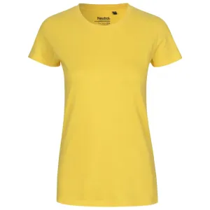 Neutral Dámské tričko Classic z organické Fairtrade bavlny - Žlutá | M