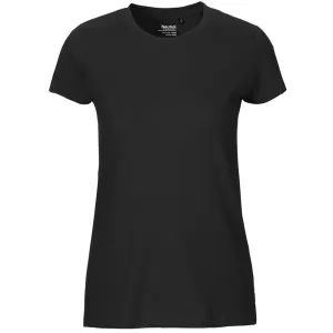 Neutral Dámské tričko Fit z organické Fairtrade bavlny - Černá | L
