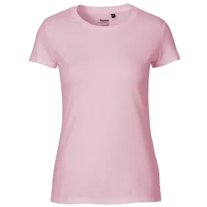 Neutral Dámské tričko Fit z organické Fairtrade bavlny - Světle růžová | L