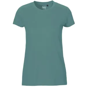 Neutral Dámské tričko Fit z organické Fairtrade bavlny - Teal | L