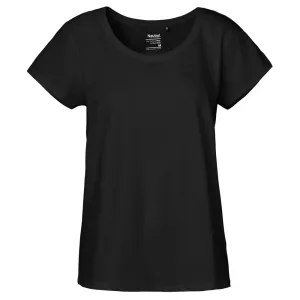 Neutral Dámské tričko Loose Fit z organické Fairtrade bavlny - Černá | M