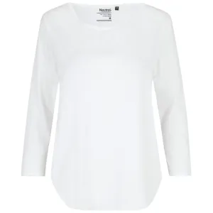 Neutral Dámské tričko s 3/4 rukávem z organické Fairtrade bavlny - Bílá | S