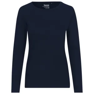 Neutral Dámské tričko s dlouhým rukávem z organické Fairtrade bavlny - Námořní modrá | S