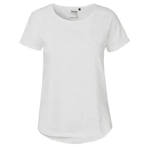 Neutral Dámské tričko s ohrnutými rukávy z organické Fairtrade bavlny - Popelavá | L