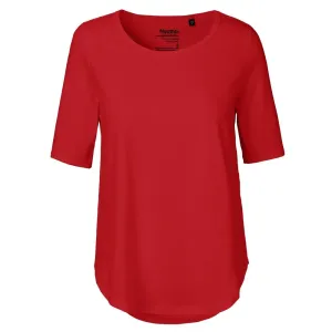 Neutral Dámské tričko s polovičním rukávem z organické Fairtrade bavlny - Červená | XXL