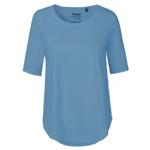 Neutral Dámské tričko s polovičním rukávem z organické Fairtrade bavlny - Dusty indigo | S