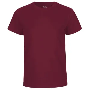 Neutral Dětské tričko s krátkým rukávem z organické Fairtrade bavlny - Bordeaux | 104/110 #3799376