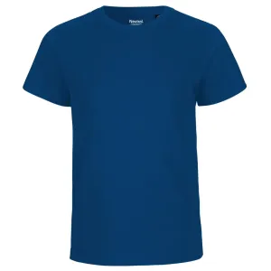 Neutral Dětské tričko s krátkým rukávem z organické Fairtrade bavlny - Královská modrá | 140/146
