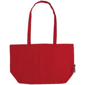 Neutral Velká nákupní taška přes rameno z organické Fairtrade bavlny - Červená