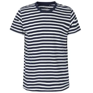 Neutral Pánské tričko Fit z organické Fairtrade bavlny - Bílá / tmavě modrá | XXXL