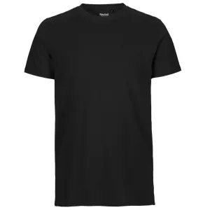 Neutral Pánské tričko Fit z organické Fairtrade bavlny - Černá | L