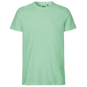 Neutral Pánské tričko Fit z organické Fairtrade bavlny - Dusty mint | L