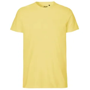 Neutral Pánské tričko Fit z organické Fairtrade bavlny - Dusty yellow | L