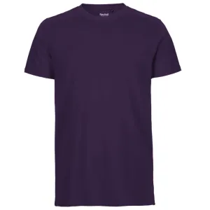 Neutral Pánské tričko Fit z organické Fairtrade bavlny - Fialová | L
