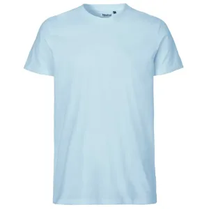 Neutral Pánské tričko Fit z organické Fairtrade bavlny - Světle modrá | M