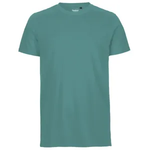 Neutral Pánské tričko Fit z organické Fairtrade bavlny - Teal | M