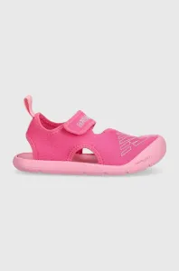 Dětské sandály New Balance růžová barva