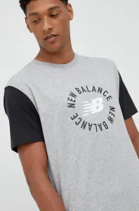 Tričko New Balance šedá barva #4116308