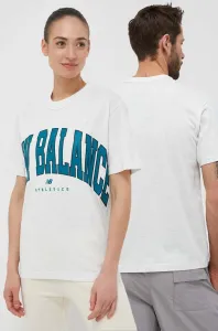 Bavlněné tričko New Balance UT31551SAH šedá barva, s potiskem #5889467