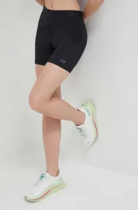 Běžecké šortky New Balance Q Speed černá barva, high waist