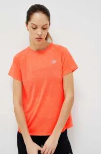 Běžecké tričko New Balance Impact Run oranžová barva