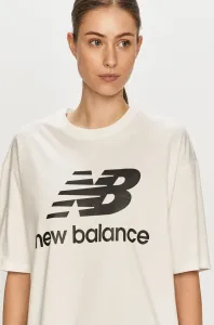 Tričko New Balance WT03519WK bílá barva