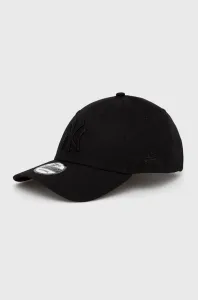 Bavlněná čepice New Era černá barva, s aplikací, 80468932.BLACK-BLACK