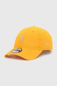 Bavlněná baseballová čepice New Era oranžová barva, s aplikací, SAN FRANCISCO GIANTS